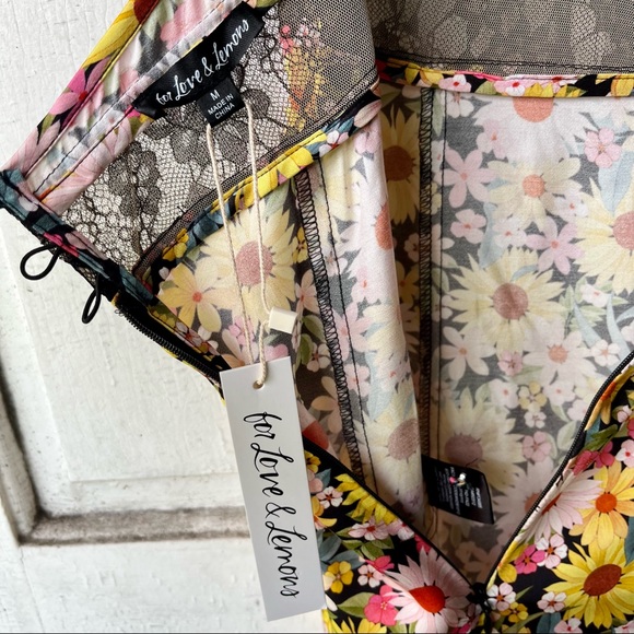 For Love And Lemons Floral Maxi Dress - Yellow and Purple - Picture 10 of 11